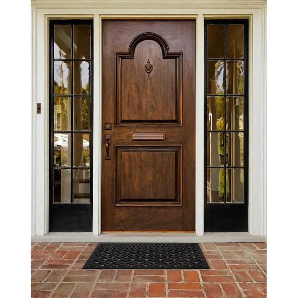Recycled Rubber Door Mats, Outdoor/Indoor Durable & Easy to Clean All Season All